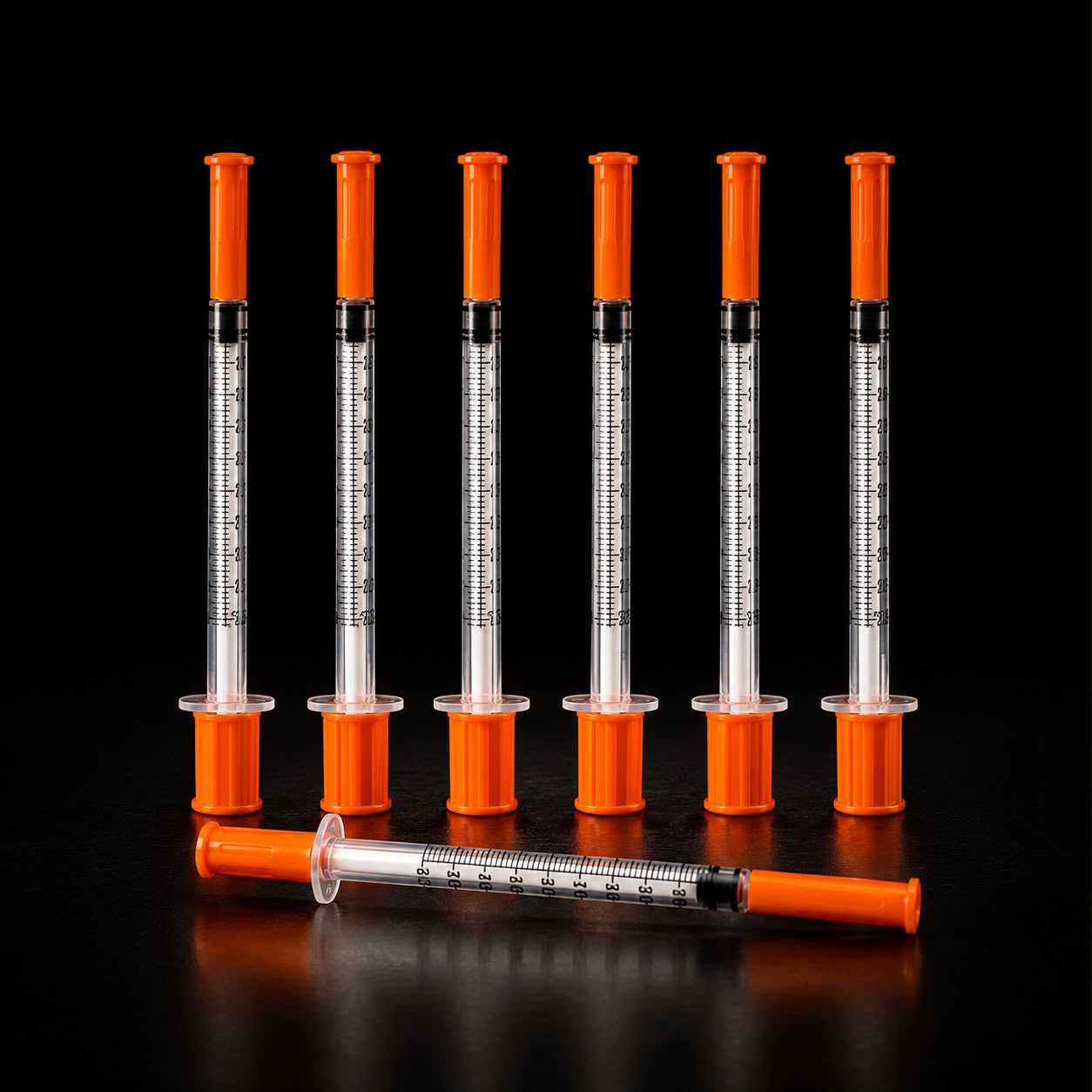 Premium Insulin Syringes – 31G x 6mm (1/4") | 0.5cc (50 Unit) | 100 Pack